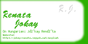 renata jokay business card